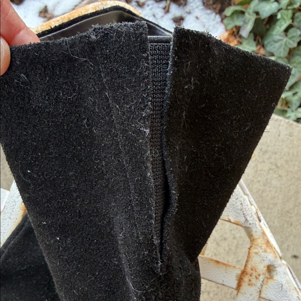 Gap New Black Suede Knee-High Boots - Picture 8 of 10